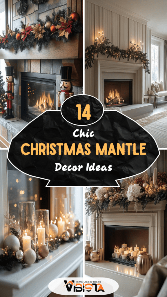 14 Chic Christmas Mantle Decor Ideas for Cozy Fireplaces