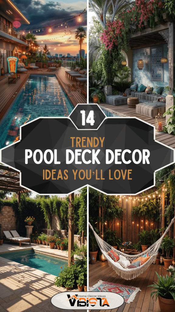 14 Trendy Pool Deck Decor Ideas You’ll Adore 2 14 Trendy Pool Deck Decor Ideas You’ll Adore
