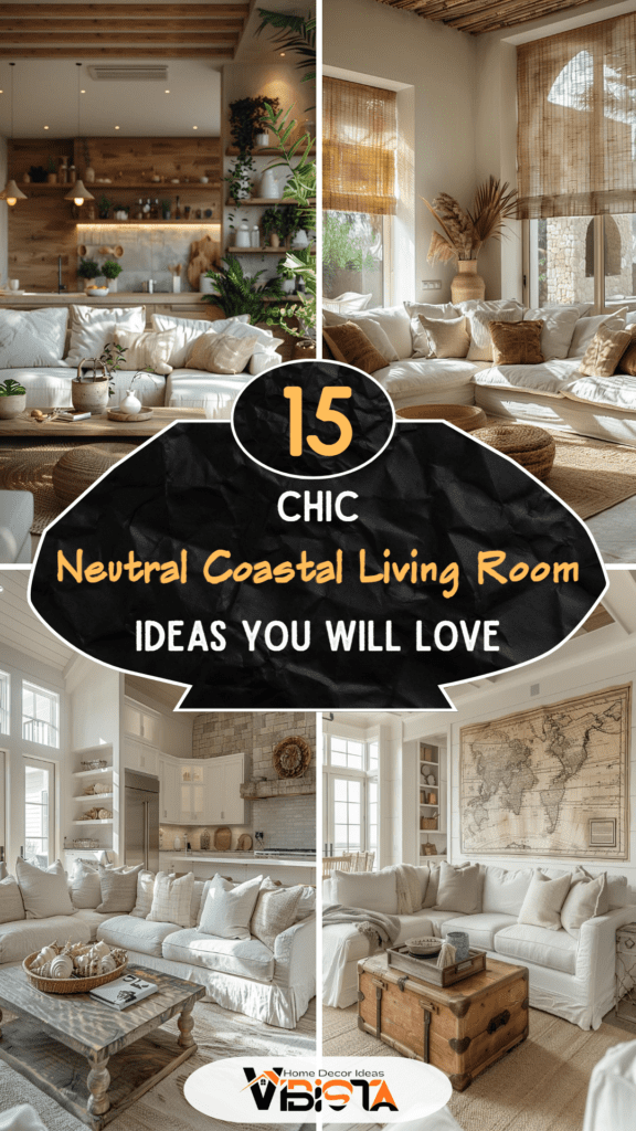 15 Chic Neutral Coastal Living Room Ideas You Will Love 2 15 Chic Neutral Coastal Living Room Ideas You Will Love