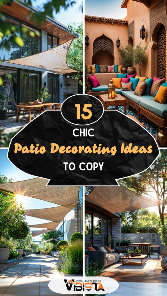 15 Chic Patio Decorating Ideas to Copy