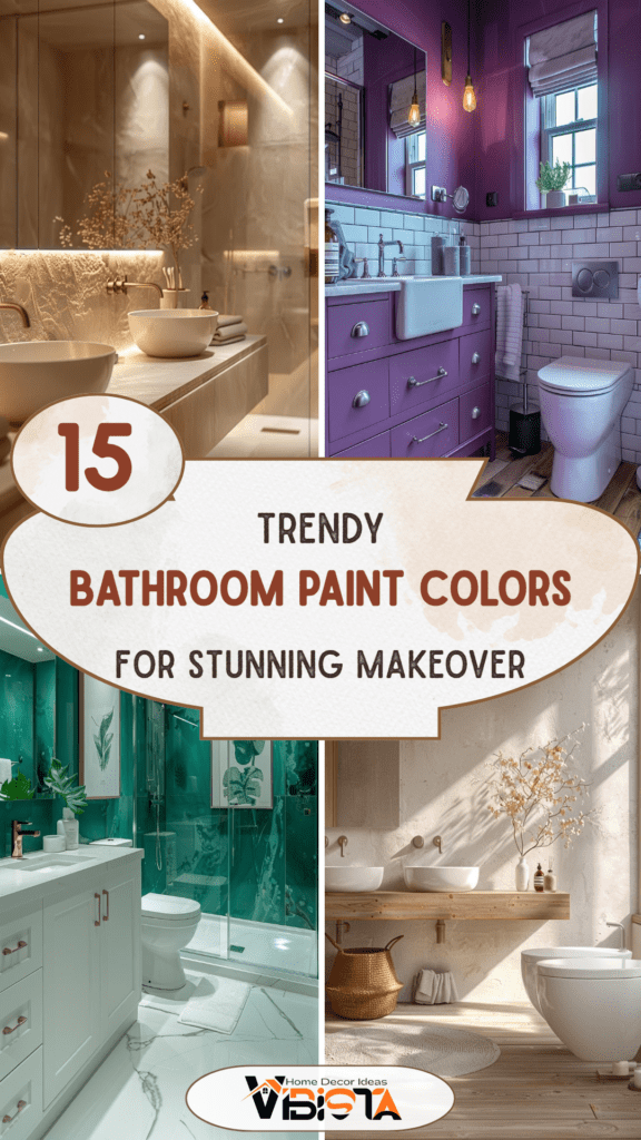 15 Trendy Bathroom Paint Colors For A Stunning Makeover