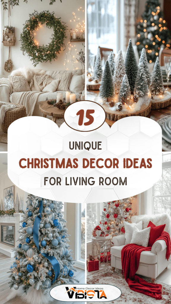 15 Unique Christmas Decor Ideas for Your Living Room