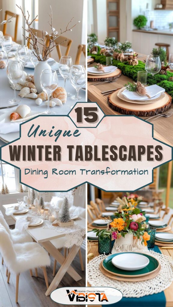 15 Unique Winter Tablescapes To Transform Your Dining Room 2 15 Unique Winter Tablescapes to Transform Your Dining Room