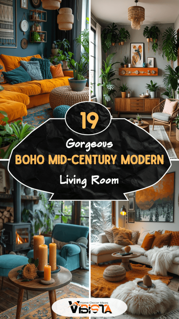 19 Gorgeous Boho Mid-Century Modern Living Room 2 19 Gorgeous Boho Mid-Century Modern Living Room