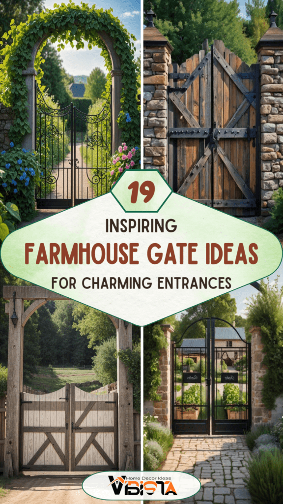 19 Inspiring Farmhouse Gate Ideas for Charming Entrances 2 19 Inspiring Farmhouse Gate Ideas for Charming Entrances