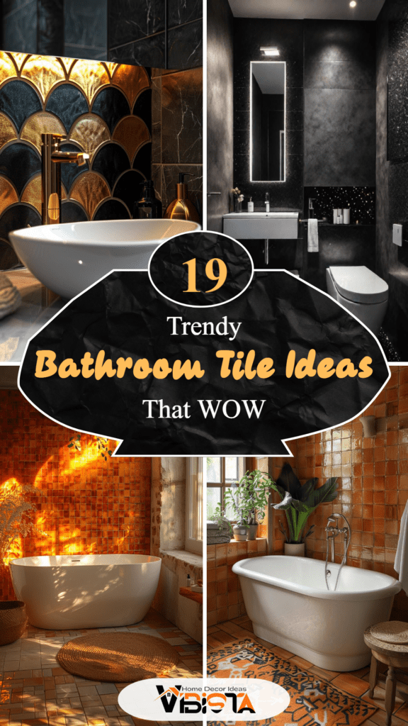 19 Trendy Bathroom Tile Ideas that WOW
