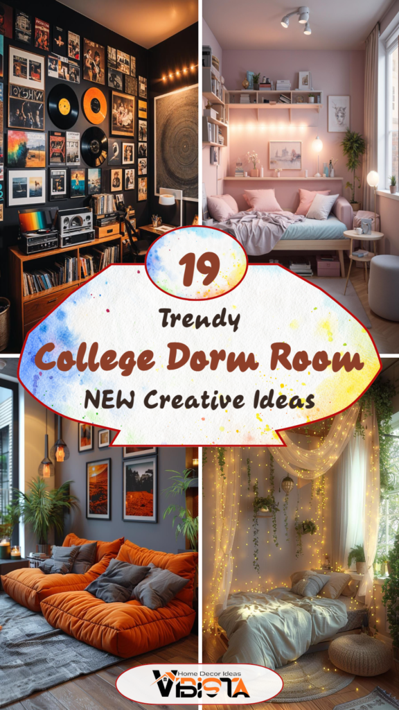 19 Trendy College Dorm Room Ideas (NEW)