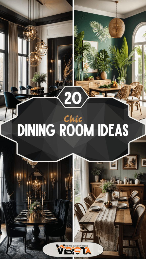 20 Chic Dining Room Ideas To Copy