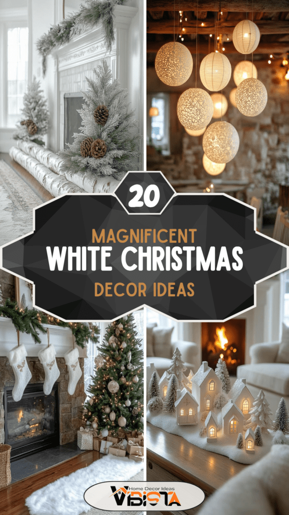 20 Magnificent White Christmas Decor Ideas 2 20 Magnificent White Christmas Decor Ideas