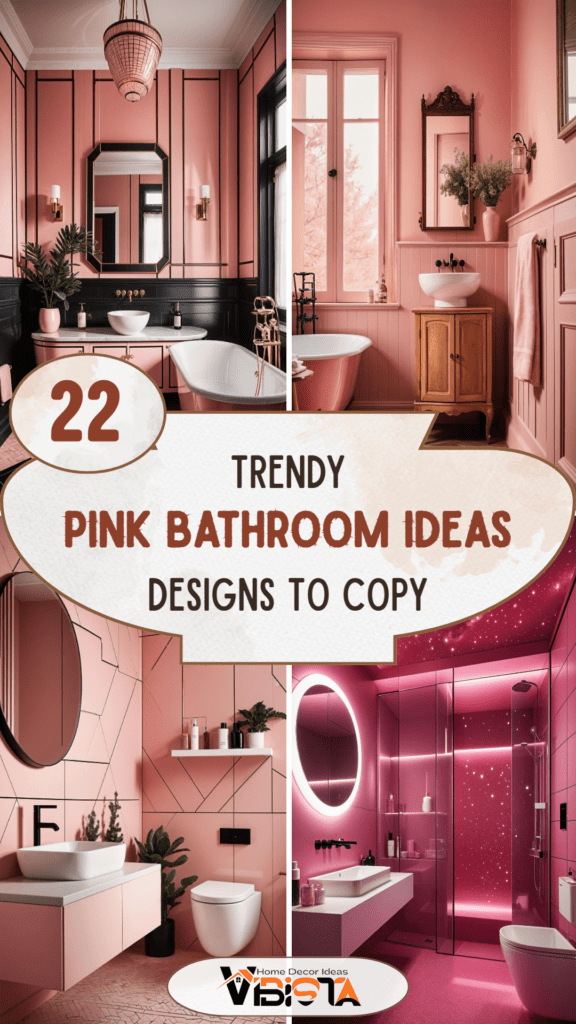 22 Trendy Pink Bathroom Designs To Copy 2 22 Trendy Pink Bathroom Designs To Copy