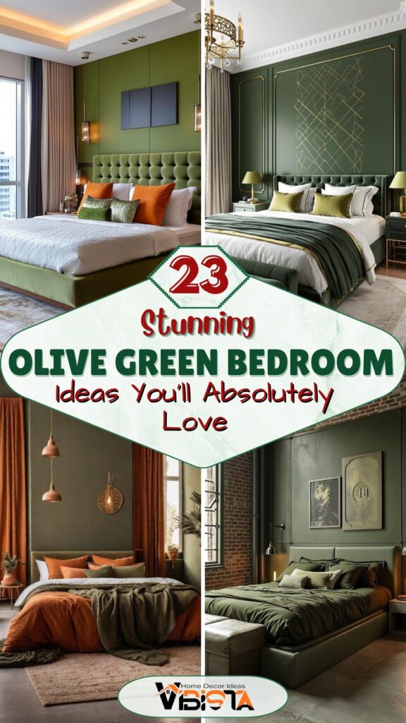 23 Stunning Olive Green Bedroom Ideas You’ll Absolutely Love 2 23 Stunning Olive Green Bedroom Ideas Youll Absolutely Love