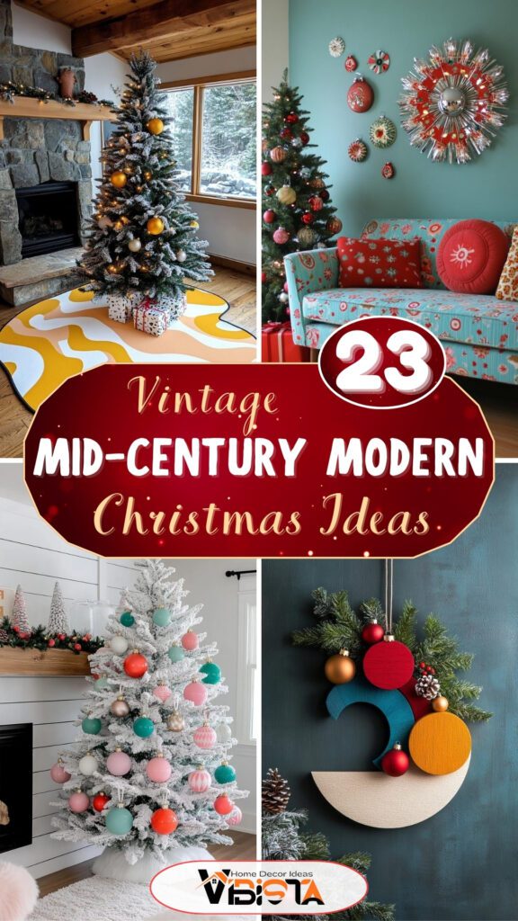 23 Vintage Mid-Century Modern Christmas Ideas to Inspire You 2 23 Vintage Mid-Century Modern Christmas Ideas to Inspire You