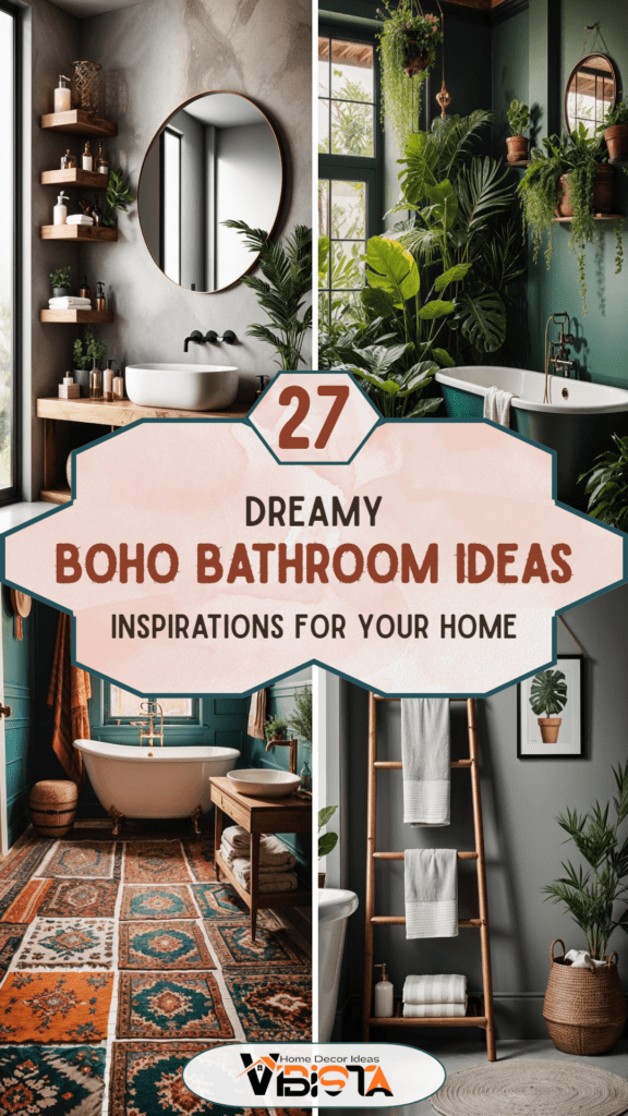 27 Dreamy Boho Bathroom Inspirations for Your Home Makeover