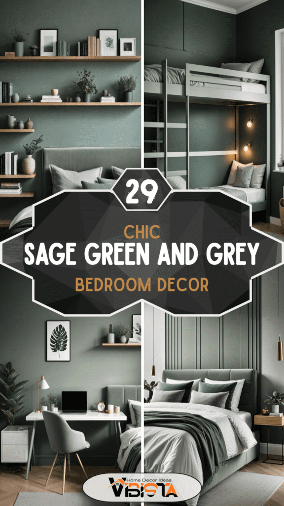 29 Sage Green and Grey Bedroom Ideas Chic Decor
