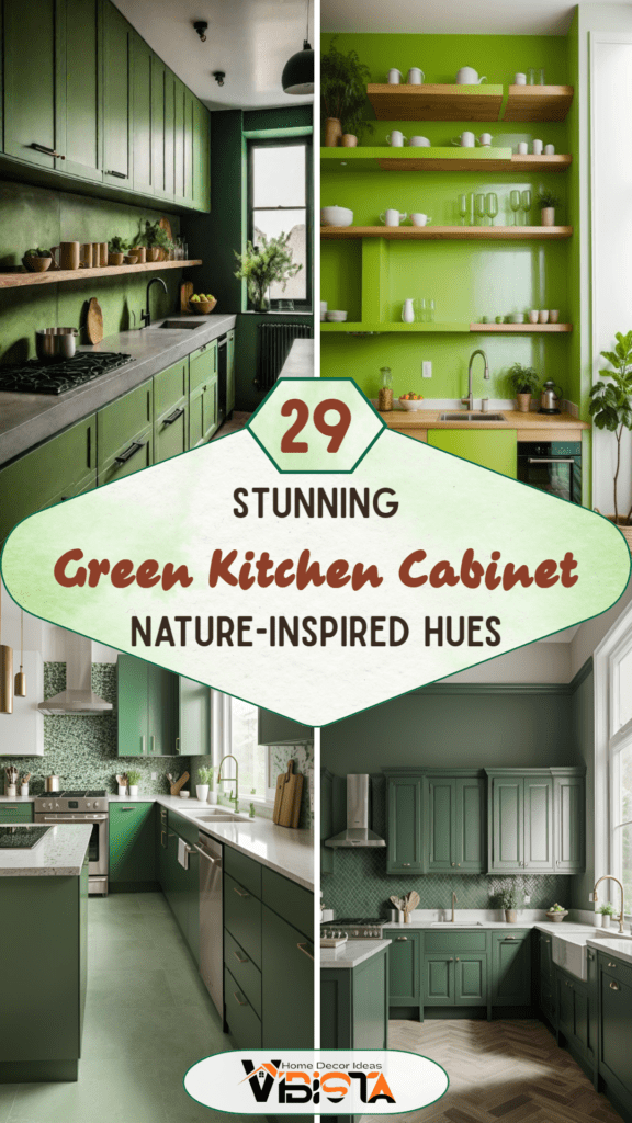 29 Stunning Green Kitchen Cabinet Ideas: Lush, Nature-Inspired Hues 2 29 Stunning Green Kitchen Cabinet Ideas Lush, Nature-Inspired Hues