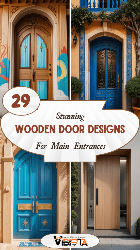 29 Stunning Wooden Door Designs for Main Entrances 2 29 Stunning Wooden Door Designs for Main Entrances