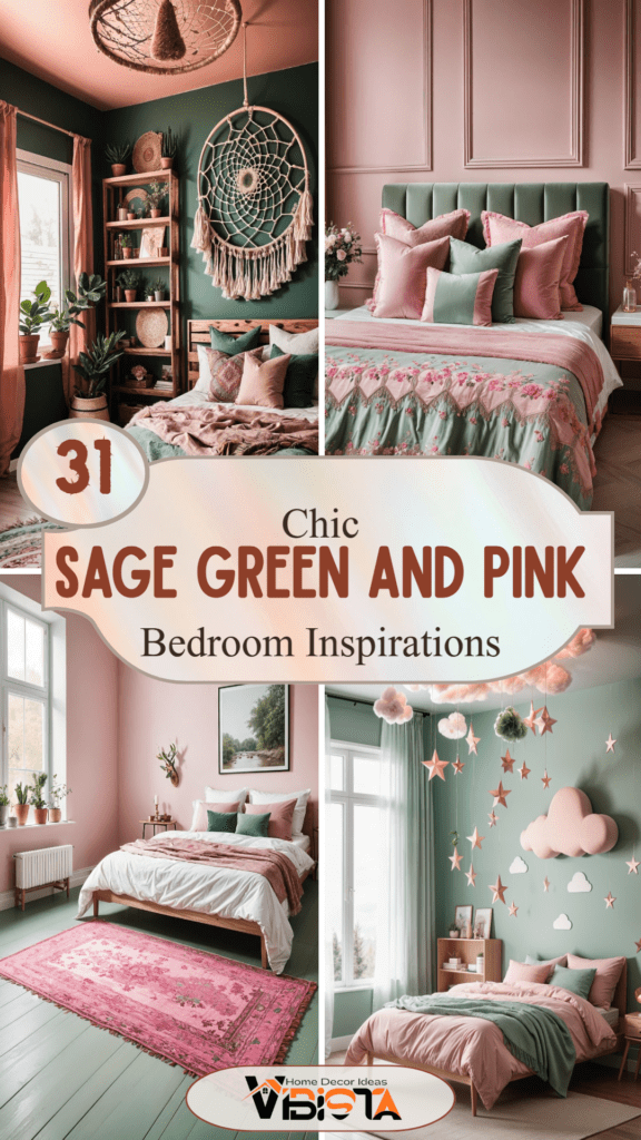 31 Chic Sage Green and Pink Bedroom Inspirations 2 31 Chic Sage Green and Pink Bedroom Inspirations