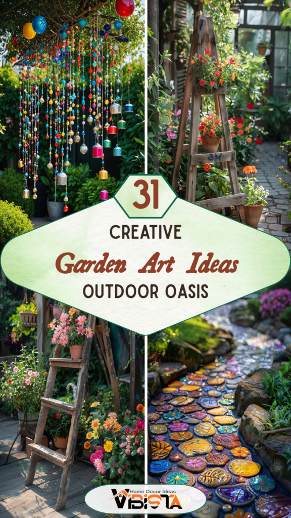 31 Creative Garden Art Ideas for A Stunning Outdoor Oasis 2 31 Creative Garden Art Ideas for A Stunning Outdoor Oasis