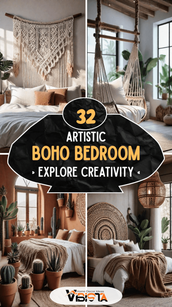 32 Artistic Boho Bedroom Ideas For 2025