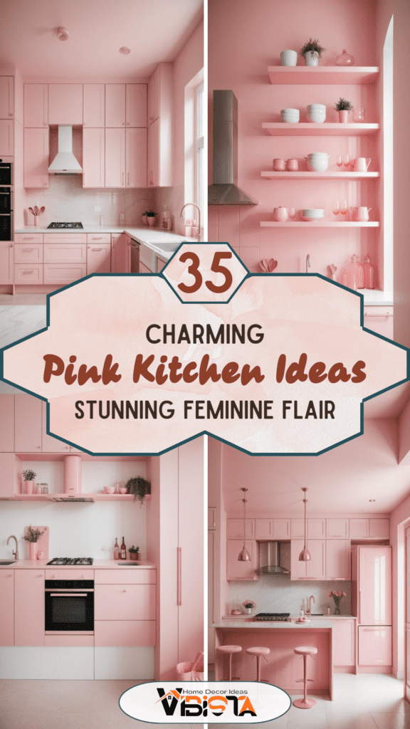 35 Charming Pink Kitchen Ideas: a Feminine Flair in Your Cooking Space 2 35 Charming Pink Kitchen Ideas a Feminine Flair in Your Cooking Space