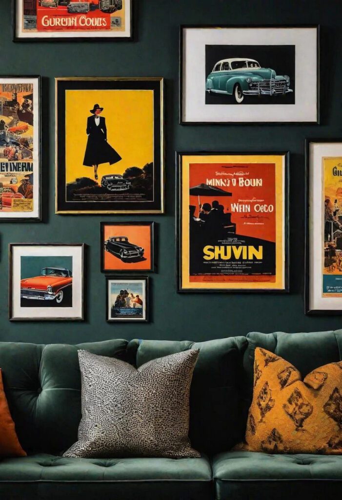 2. Chic Movie Poster Display