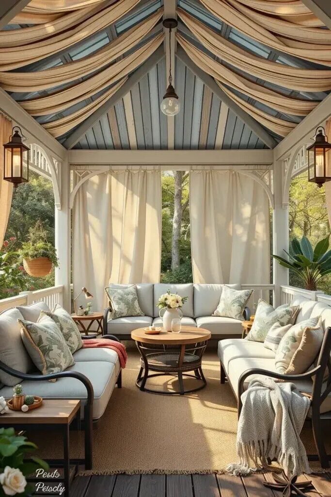 Transform Your Outdoor Oasis: 63 Cozy Gazebo Decor Ideas 24 img r h kuQs7yz2gzo16zo2ZBR e1749850361822
