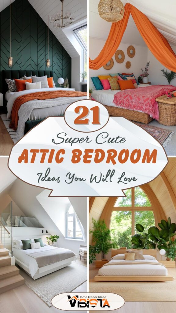 21 Cute Attic Bedroom Ideas You Will Love 2 21 Cute Attic Bedroom Ideas You Will Love