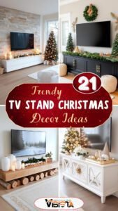21 Trendy TV Stand Christmas Decor Ideas To Inspire You