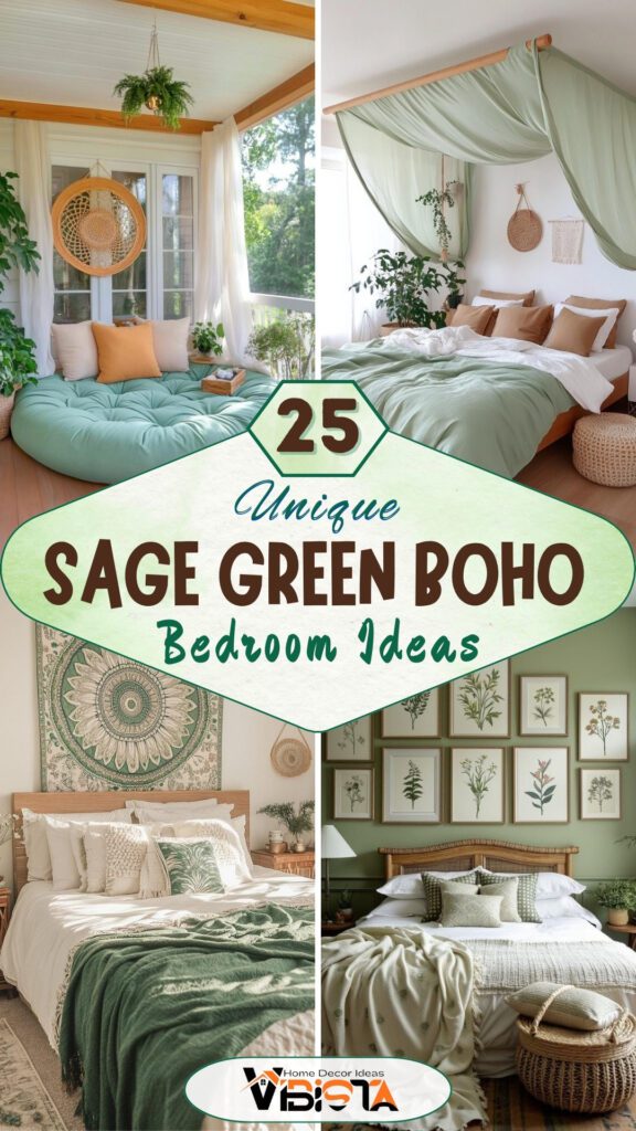 25 Unique Sage Green Boho Bedroom Ideas For 2025