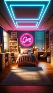 Glam Neon Sign Dorm Decor 2