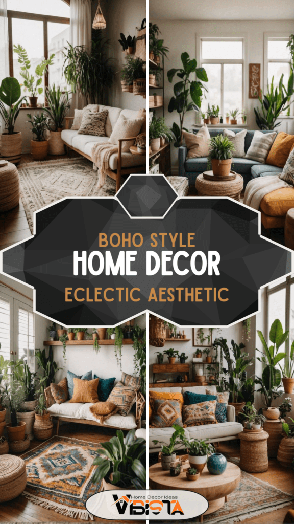What is Boho Style Home Decor Eclectic Aesthetic