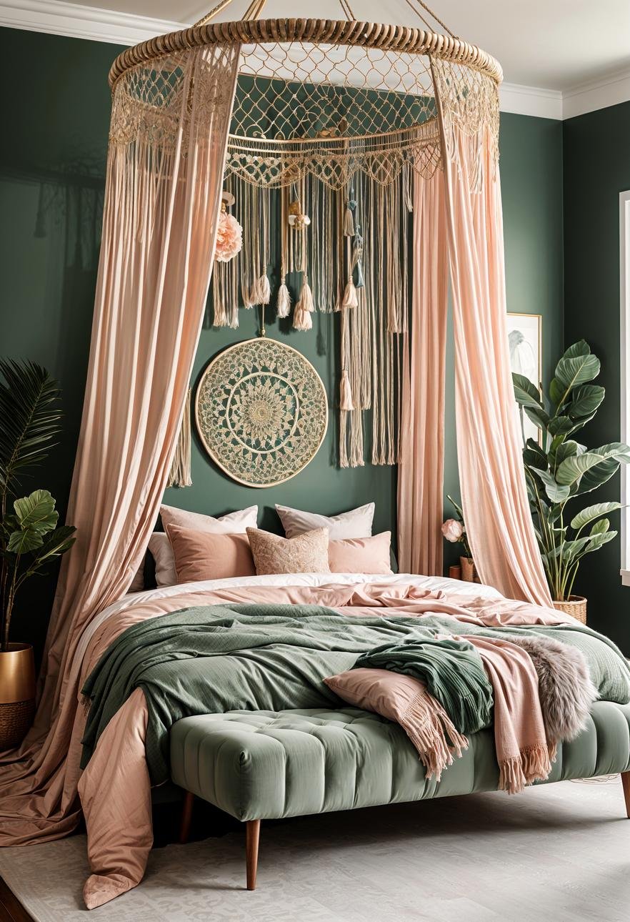 30 Chic Sage Green and Blush Bedroom Ideas