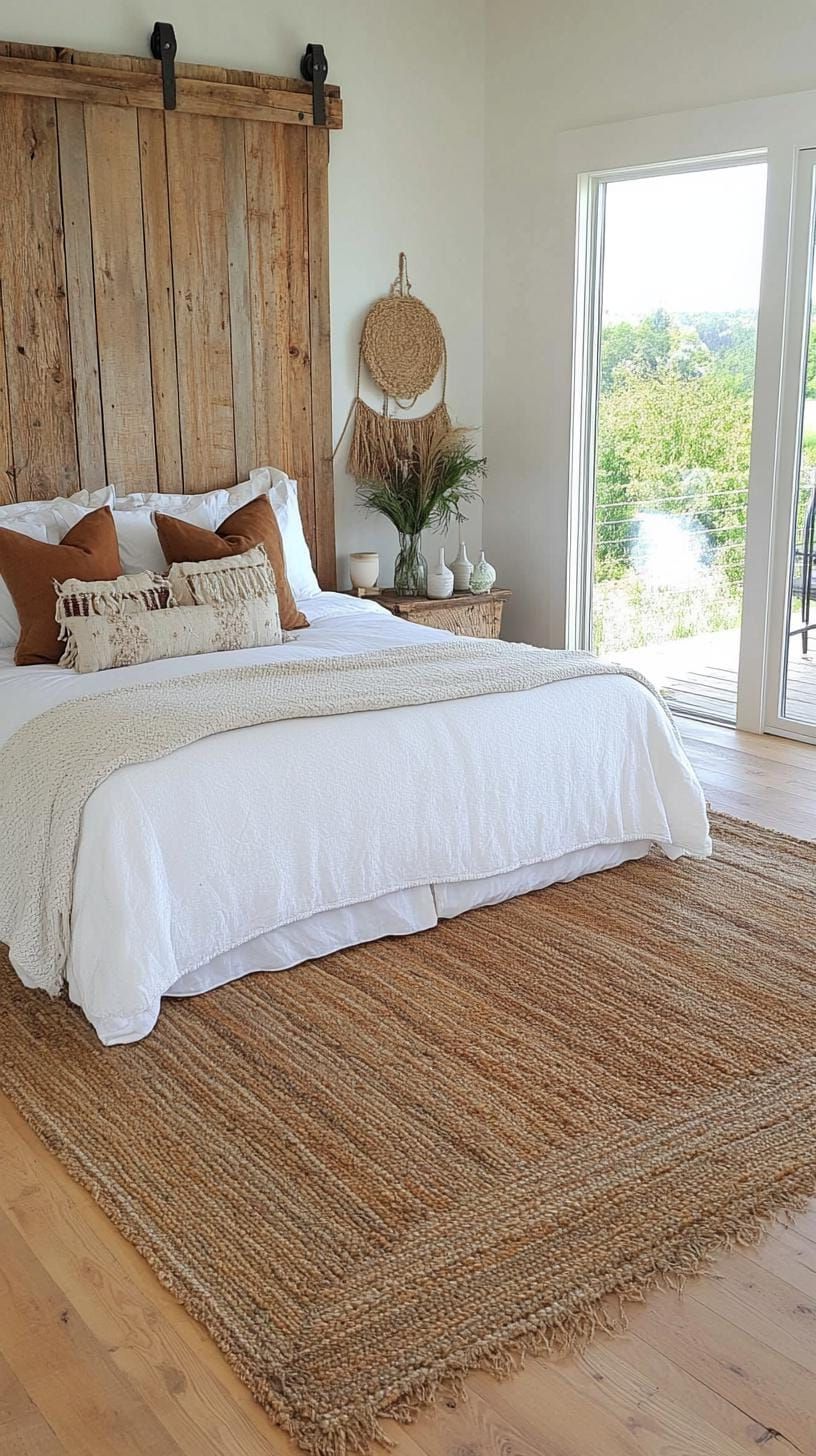 21 Stunning Western Boho Bedroom Ideas To Inspire You 58 18. Use salvaged barn doors as an interesting alternative to traditional closet doors or even as headboards-1