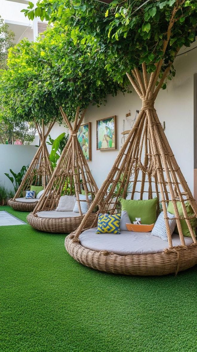 25 Unique Backyard Garden Ideas to Create Your Own Oasis 10 4. Vine Teepee Garden Retreat-0