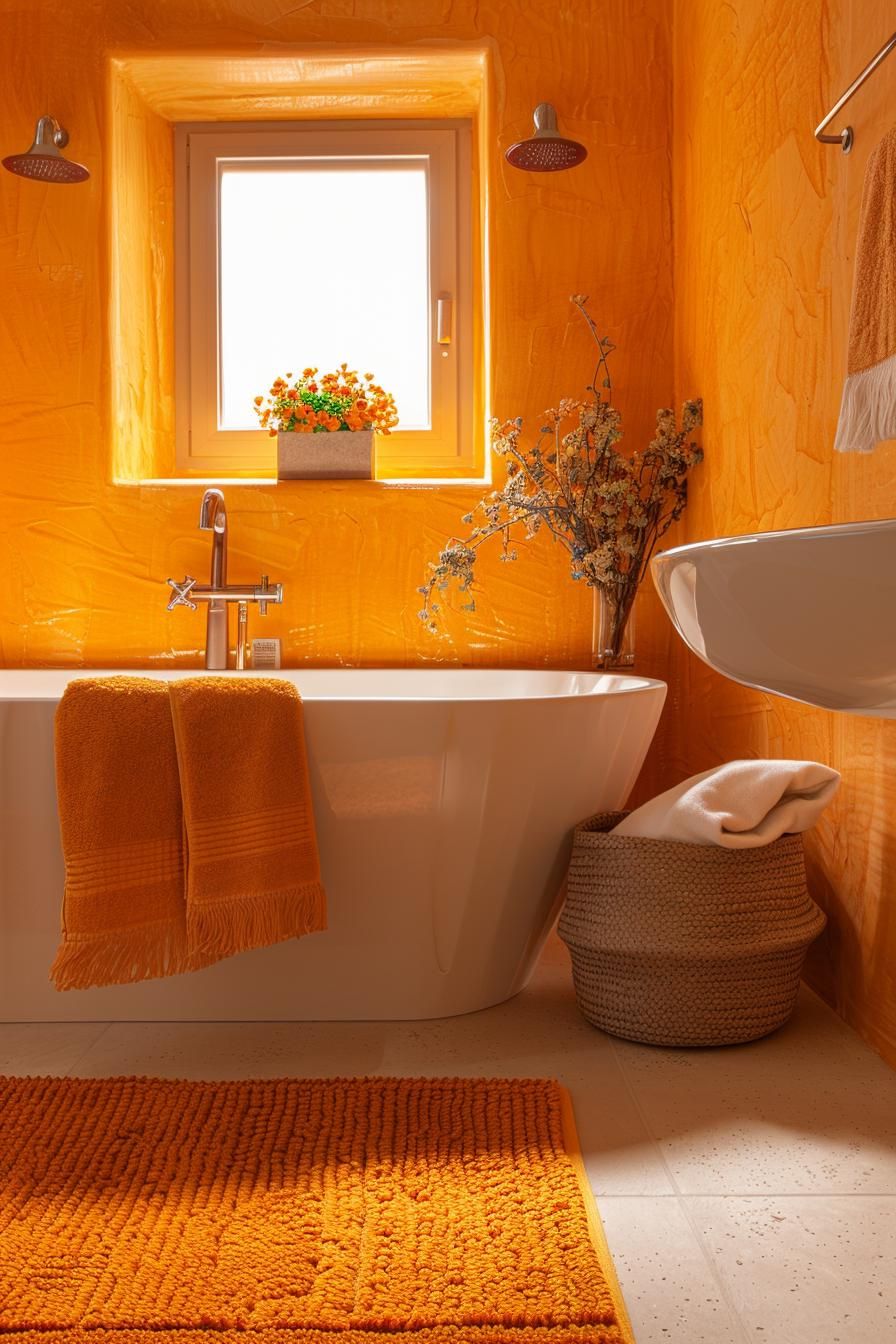 9. Energizing Saffron Bathroom Paint Ideas-0
