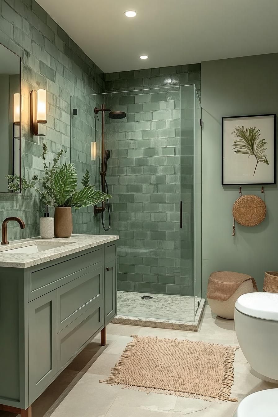 2. Sage Green Bathroom Design Trends-0