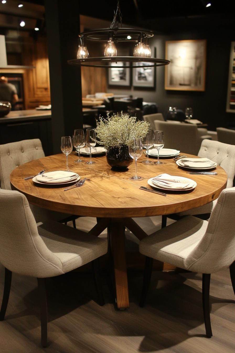 23 Stunning Mid-Century Modern Dining Tables You’ll Adore 11 4. Elegant Round Pedestal Dining Tables-1