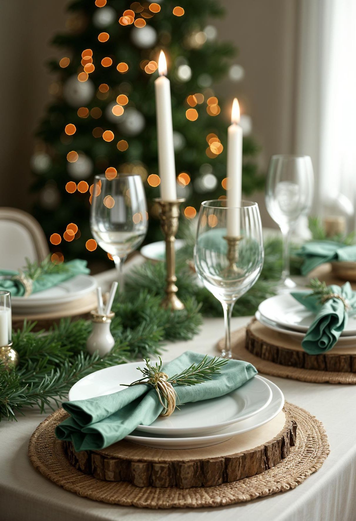 5. Wood & Green Holiday Elegance-1