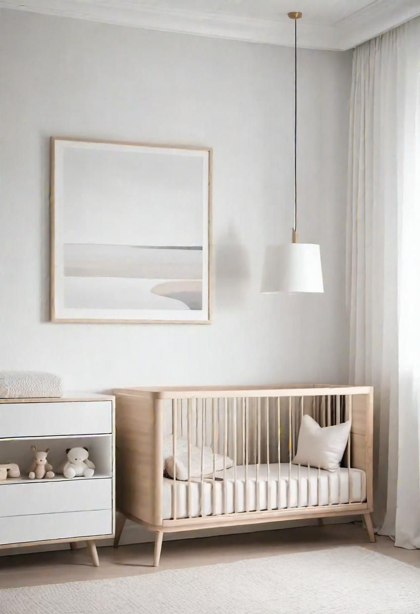 37 Sleek Minimalist Nursery Ideas: Modern, Serene Designs 36 31. Hidden Smart Baby Monitor-0