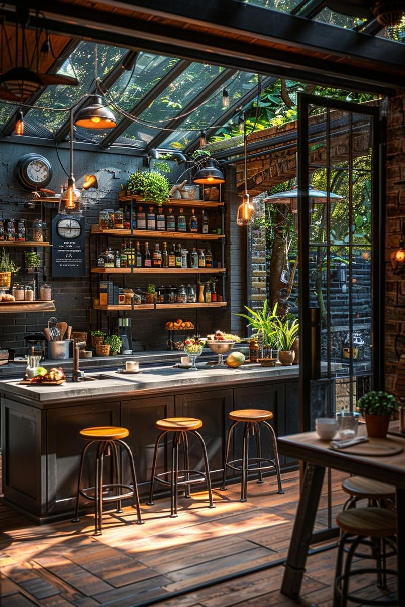 21 Stunning Outdoor Kitchen Patio Ideas (NEW) 35 13. Industrial Outdoor Kitchen Design Ideas-0