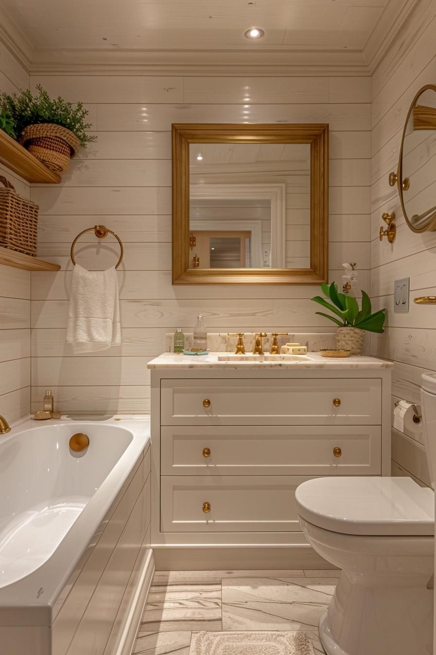11. Golden Luxe Bathroom Makeover-0