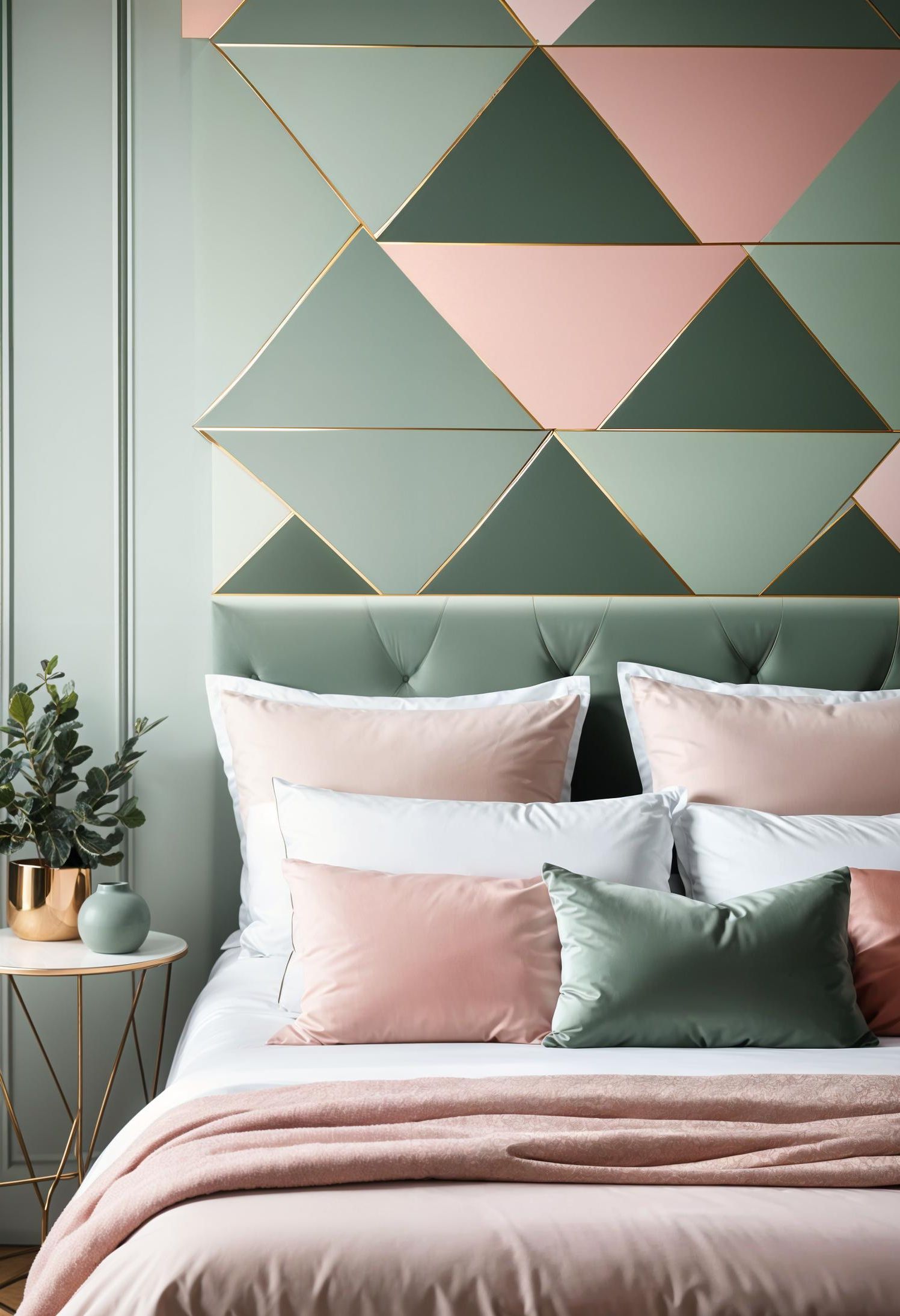 22. Geometric Fabric Headboard DIY-0