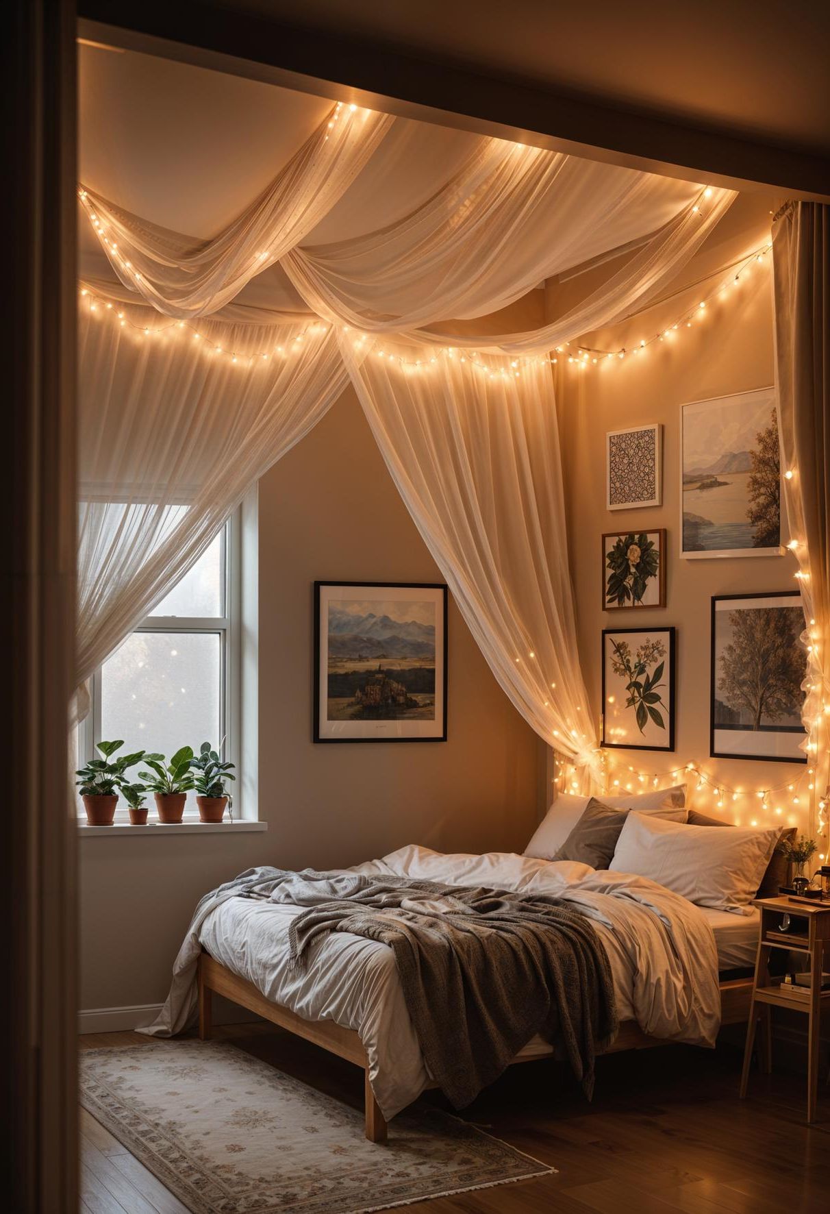 1. Dreamy Canopy Decor Ideas-2