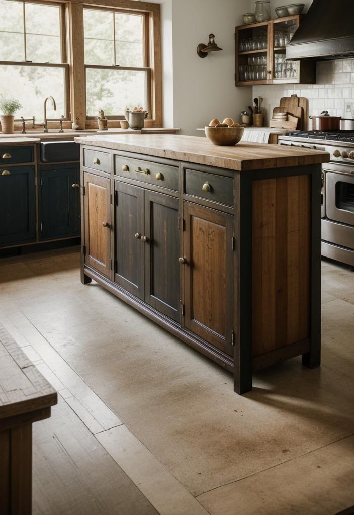 3. Vintage Farmhouse Island Design-0