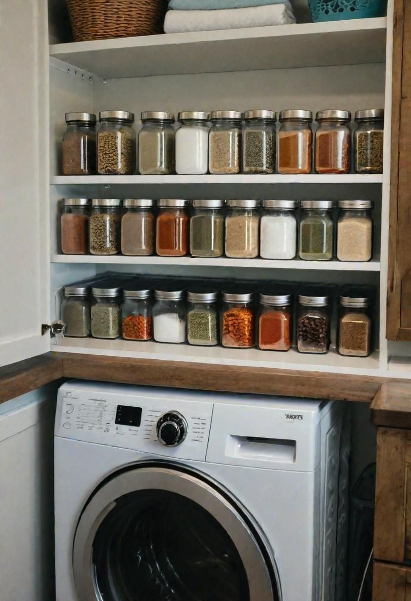 19 Space-Saving Small Laundry Room Ideas: Functional and Stylish 10 8. Laundry Room Organization: Magnetic Racks-0