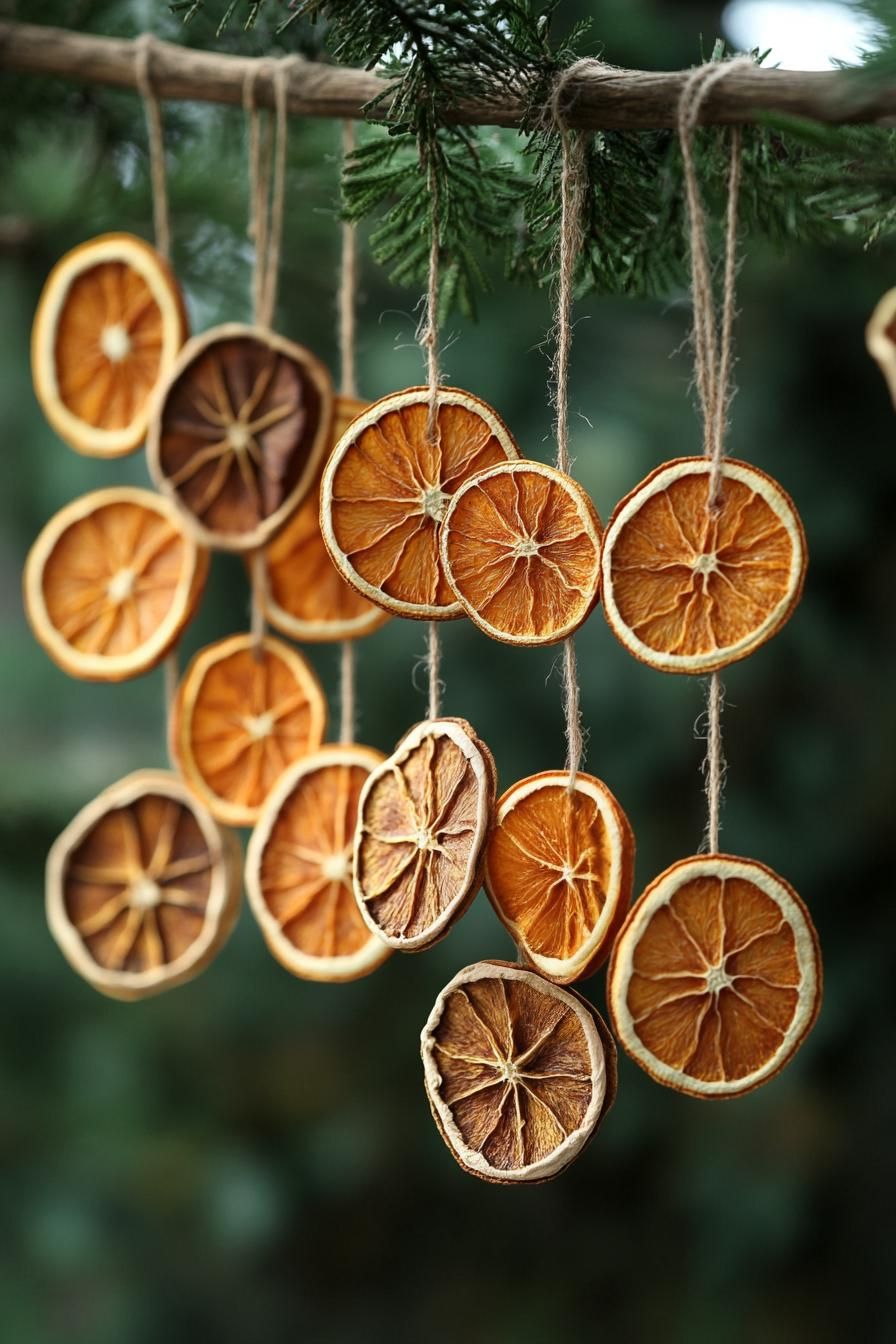 20 Chic Neutral Christmas Decor Ideas You’ll Love 21 7. Festive DIY Garlands: Citrus & Spice-1