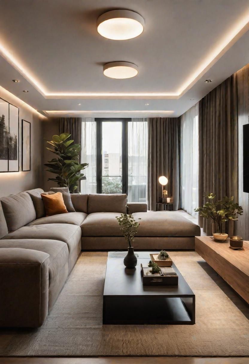 Small Space, Big Impact: 34 Minimalist Living Room Ideas for Every Apartment 29 27. Multi-level Lighting: Function & Atmosphere-0