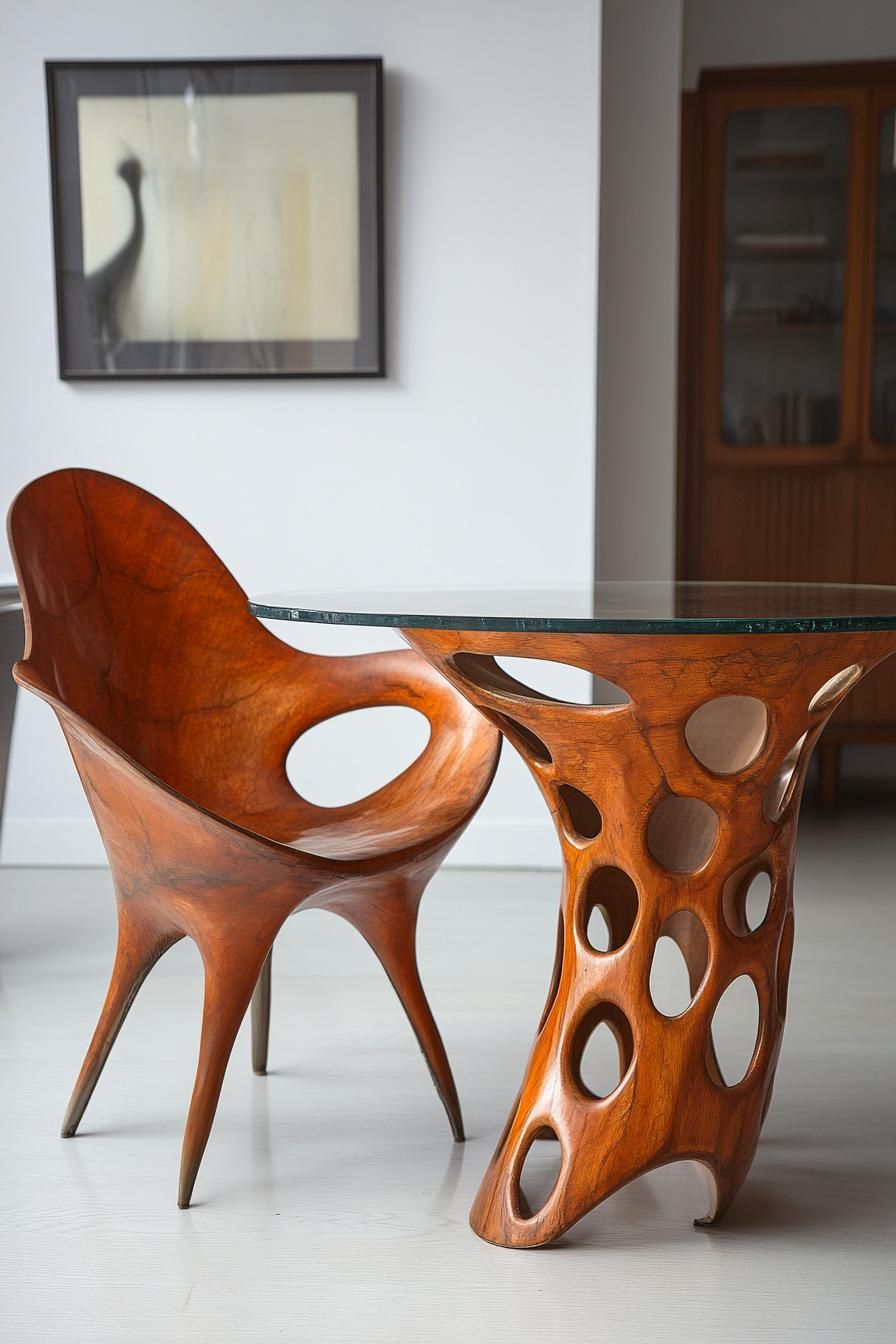 23 Stunning Mid-Century Modern Dining Tables You’ll Adore 26 10. Modern Organic Tabletop Designs-1