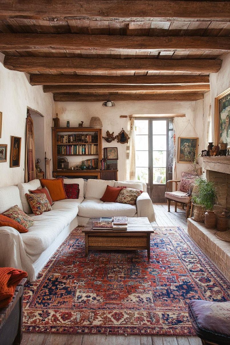 15 Cozy Fall Decor Ideas for Your Home 35 13. Layered Rug Styling Tips-0