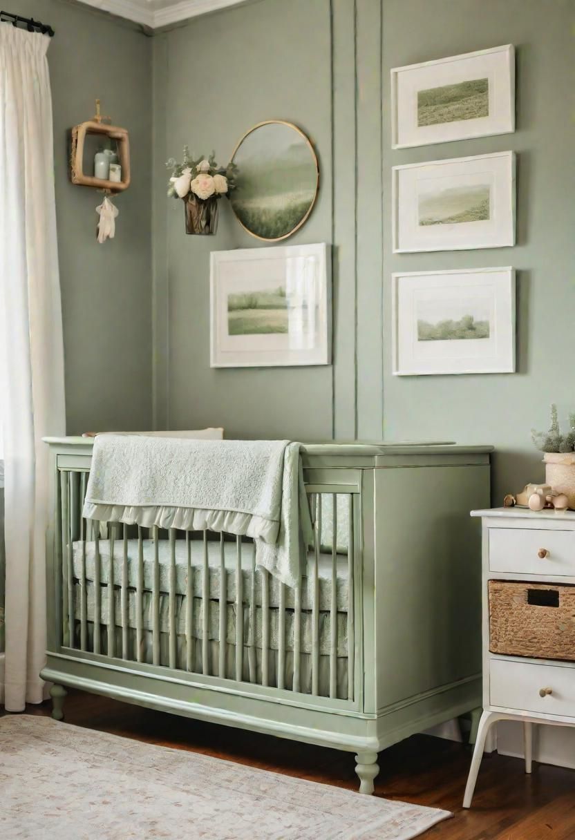 45 Serene Sage Green Nursery Ideas: Calming and Chic Inspirations 7 5. Sage Green Dresser Transformation-0